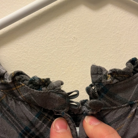 Torrid Gray Plaid Women's Top - Picture 10 of 13